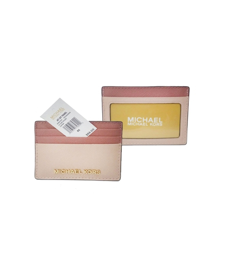iShopping - Michael Kors Jet Set Card Holder Pastel Pink Rose