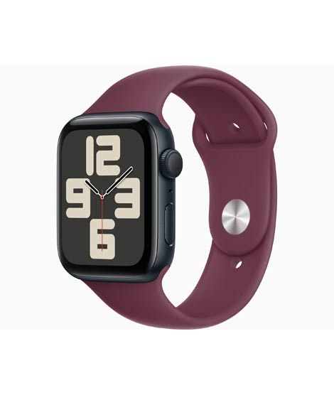 iShopping - Apple Watch SE 2023 Midnight Aluminum Case With Sport Band-Mulberry-44mm-GPS