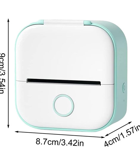 iShopping - Muzamil Store Thermal Mini Printer with Bluetooth, Portable Sticker 