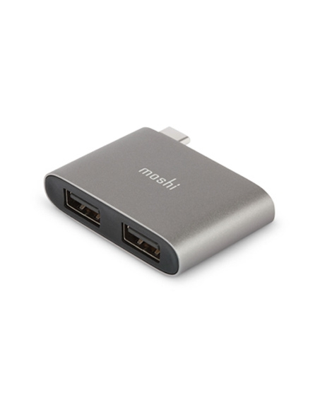 iShopping - Moshi USB-C to Dual USB-A Adapter Titanium Gray (99MO084214)