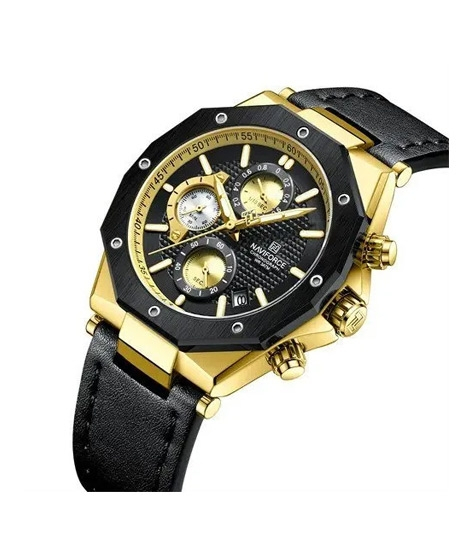 iShopping - Naviforce Chronograph Edition Men's Watch Black/Gold (NF-8028-3)