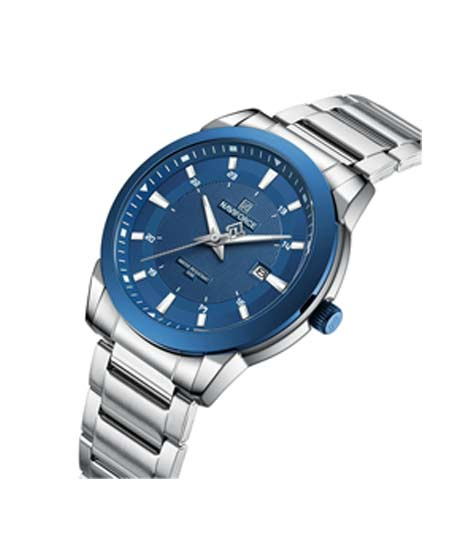 iShopping - Naviforce Date Edition Watch For Men Silver (NF-8029-4)