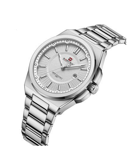iShopping - Naviforce Excecutive Edition Watch For Men Silver (NF-9212-1)