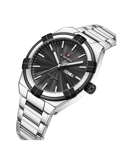 iShopping - Naviforce Giorno Edition Watch For Men Silver (NF-9218-4)