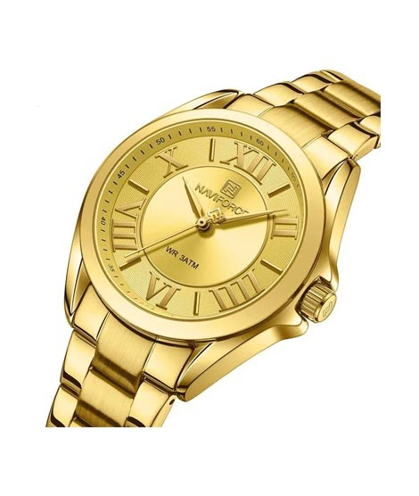 iShopping - Naviforce Modern Elegance Watch For Men Gold (NF-5037-6)