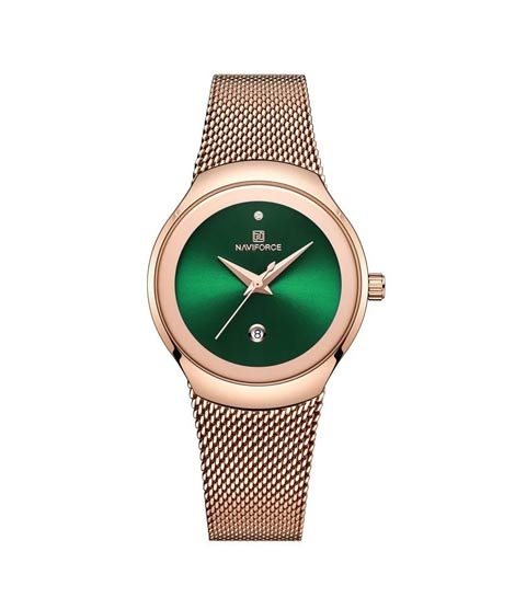 iShopping - Naviforce Steel Mesh Edition Women's Watch Rose Gold (nf-5004-5)