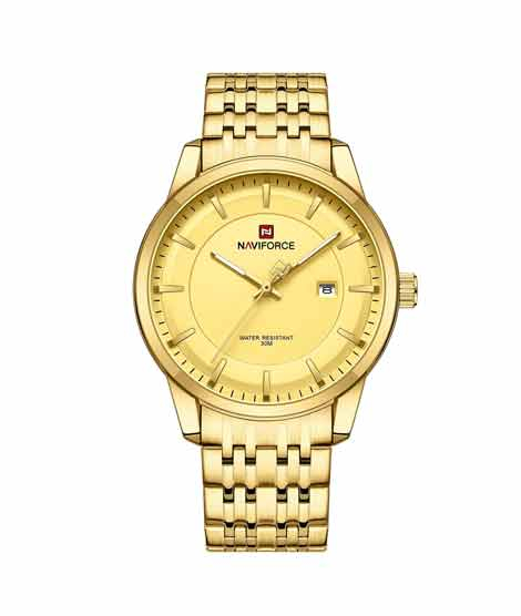 iShopping - Naviforce Eclipse Edition Watch For Men Golden (nf-9228-g-7)