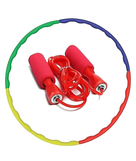 iShopping - Sports Co Jump Rope & Hula Hoop Pack Of 2