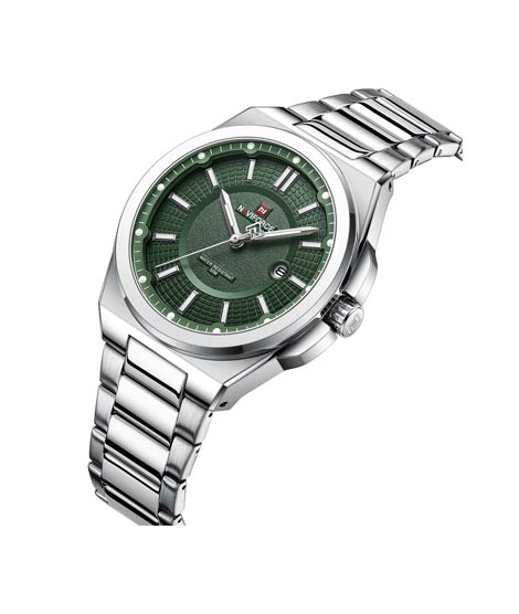 iShopping - Naviforce Executive Edition Watch For Men - Silver (NF-9212-3)