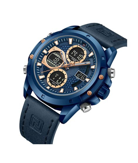 iShopping - Naviforce Dual Time Editon Men's Watch Blue (NF-9225-2)
