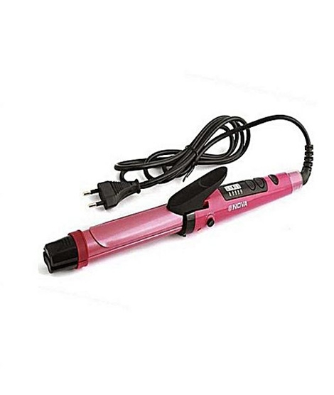 iShopping - Nova 2 in 1 Hair Straightener & Curler Pink (N-1818)