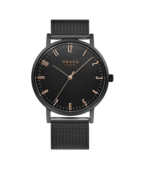 iShopping - Obaku Brink Charcoal Watch For Men Black (V248GXBBMB)