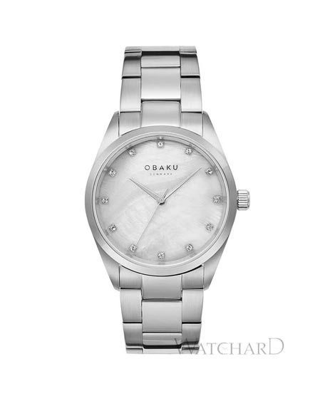 iShopping - Obaku Chili Stone Watch For Women's Silver (V263LXCJSC)