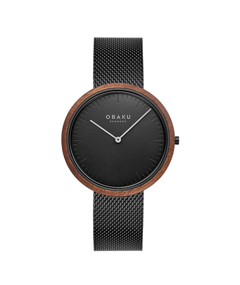 iShopping - Obaku Trae Charcoal Women's Watch Black (V245GXBBMB)