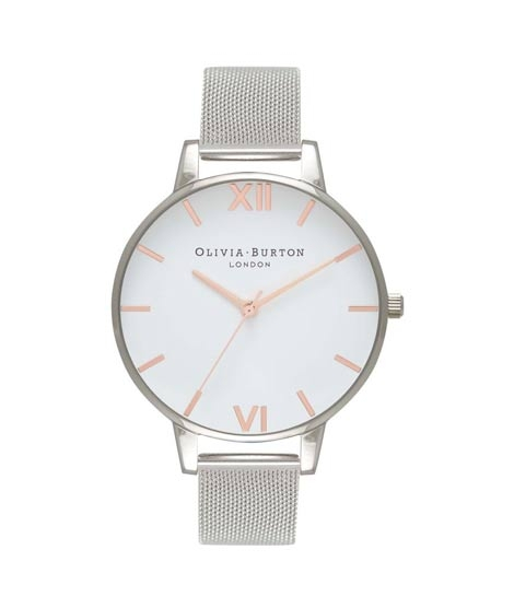 iShopping - Olivia Burton White Dial Women's Watch Silver (OB16BD97)