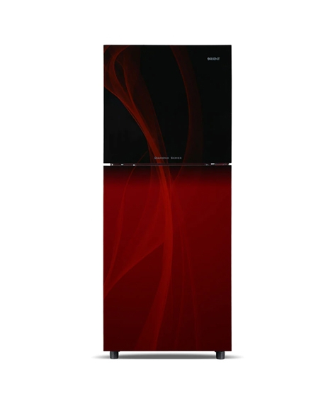iShopping - Orient Crystal 280 Freezer-on-Top Refrigerator 10 Cu Ft Glaze Red