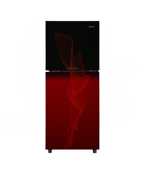 iShopping - Orient Crystal 380 Freezer-on-Top Refrigerator 14 Cu Ft Glaze Red