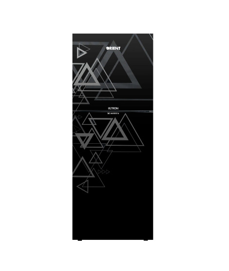 iShopping - Orient Ultron 500 GD Inverter Freezer-on-top Refrigerator 18 Cu Ft Triangle Black