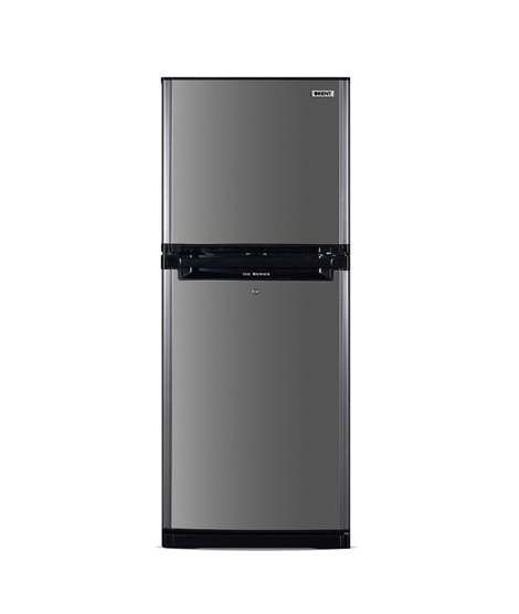 iShopping - Orient Ice 380 Freezer-on-Top Refrigerator 13 Cu Ft Hair Line Silver (6057IP)