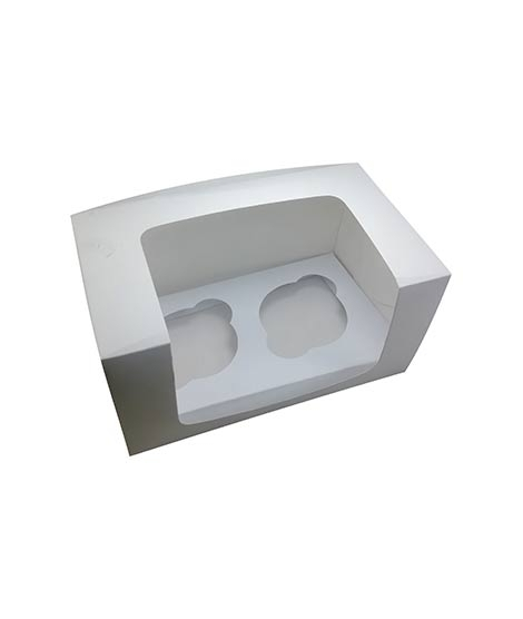 iShopping - Packaging One 2 Cupcakes Box Inner Cavity (Pack Of 5)