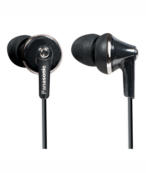 iShopping - Panasonic ErgoFit In-Ear Headphones With Mic Black (RP-TCM190)