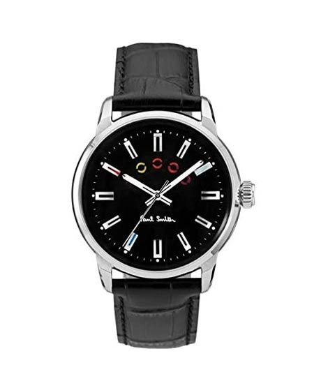 iShopping - Paul Smith Leather Men's Watch Black (P10021)