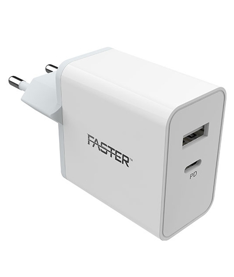iShopping - Faster Thunder Qualcomm 3.0A Quick Charge 30W Travel Adapter (FAC-PD18)