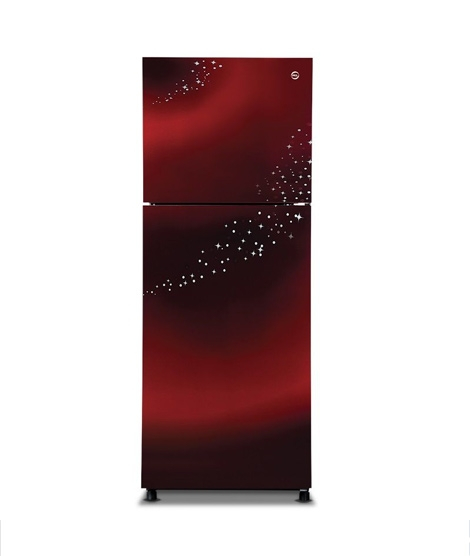 iShopping - PEL Glass Door Freezer-on-Top Refrigerator 11 cu ft Maroon Galaxy (PRGD-6350)