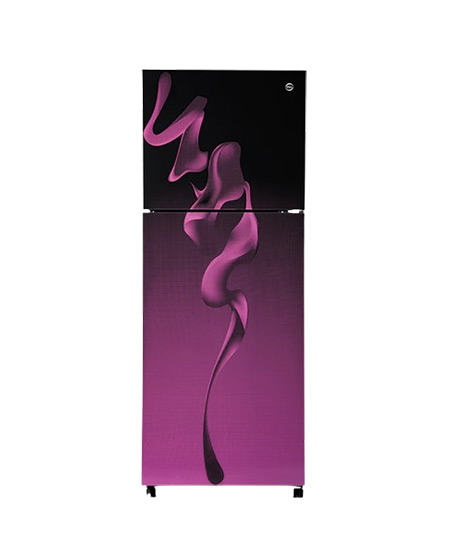 iShopping - PEL Ultra InverterOn Glass Door Freezer-on-top Refrigerator 10 Cu Ft (PRUINVO GD-6360)-Purple Blaze