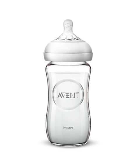 iShopping - Philips Avent Natural Glass Baby Bottle 240ML (SCF673/13)