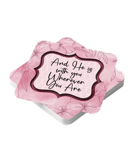 iShopping - ZamZam Pink Pearl Printed Tea Coaster