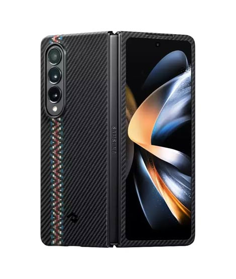 iShopping - Pitaka Carbon Fiber Magnetic Case For Galaxy Z Fold 4 Rhapsody (AMT-6646)