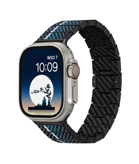 iShopping - Pitaka Poetry Of Things ChromaCarbon Strap For Apple Watch Ultra - Moon (PIT-0019)