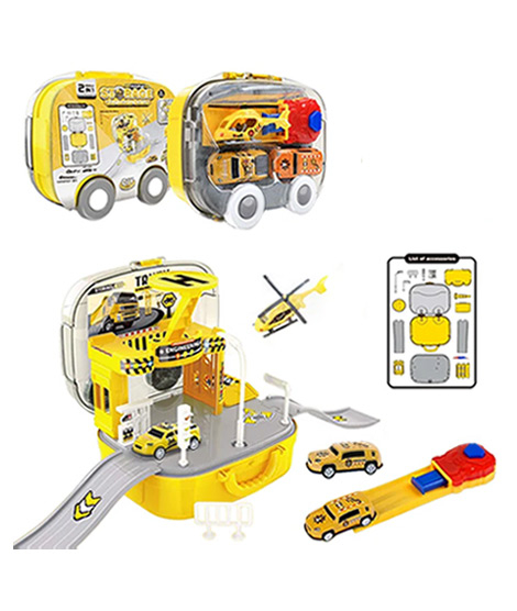 iShopping - Planet X Construction Cars with Storage Box Yellow (PX-11934)