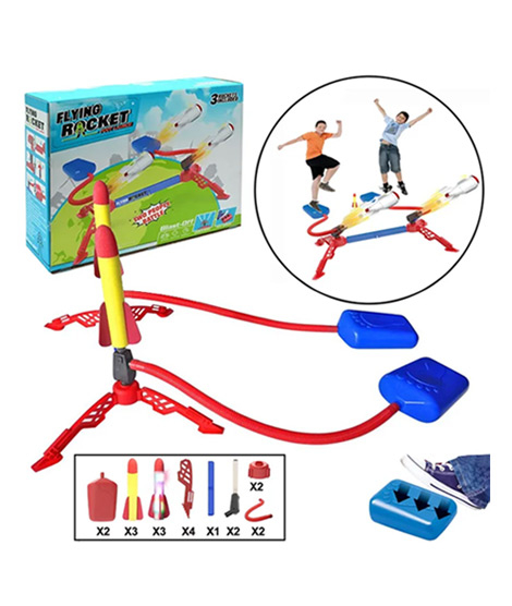iShopping - Planet X Flying EVA Foam Rocket Foot Launcher Toy (PX-11682)