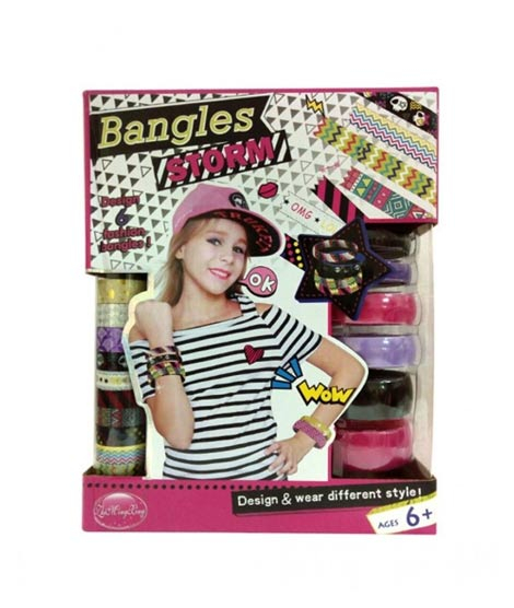 iShopping - Planet X Girls Fashion Designer Bangles Set Pack of 6 (PX-9754)
