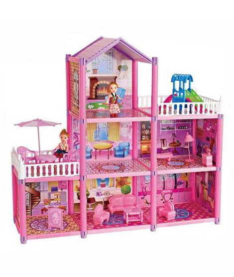iShopping - Planet X Holiday Villa Three Story Doll House Pink (PX-11012)