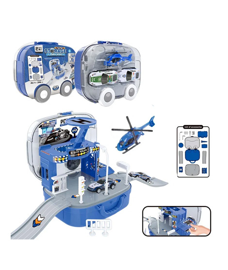 iShopping - Planet X Police Series Cars with Storage Box Blue (PX-11936)