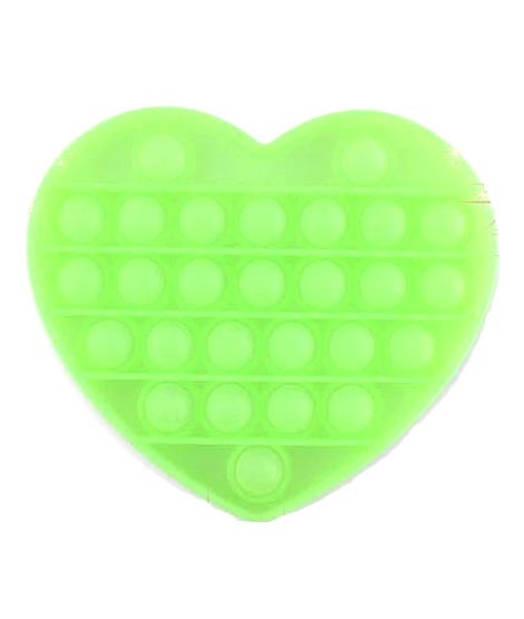 iShopping - Planet X Pop Bubble Fidget Heart Silicone Toy Green (PX-11084)