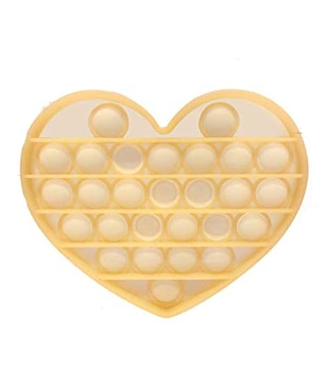 iShopping - Planet X Pop Bubble Fidget Heart Silicone Toy Orange (PX-11085)