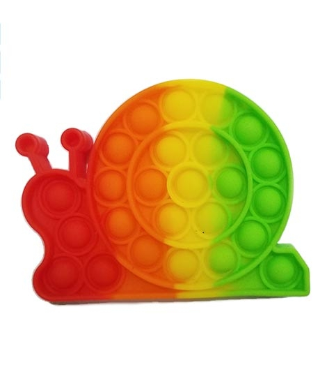iShopping - Planet X Pop Bubble Fidget Rainbow Snail Silicone Toy (PX-11112)