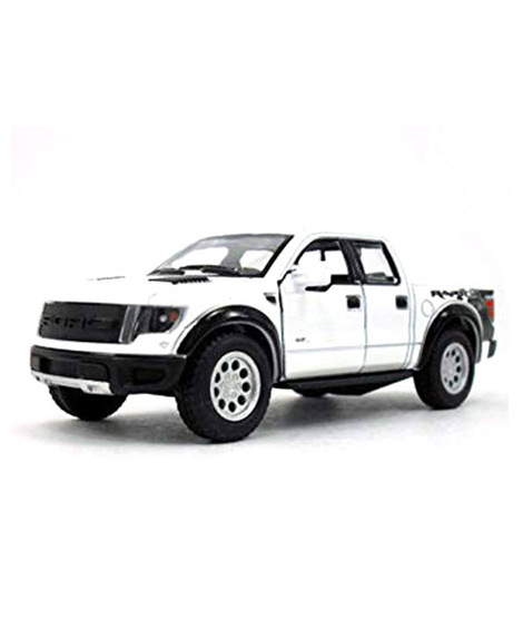 iShopping - Planet X Pull Back Die Cast F 150 Raptor Pickup Metal Truck White (PX-10209)
