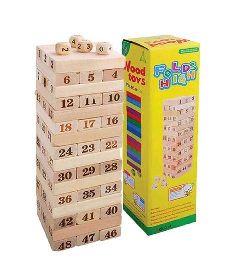 iShopping - Planet X Wooden Stacking Tower Game For Kids (PX-10748)