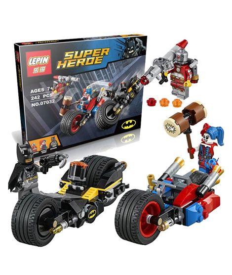 iShopping - Planet X Batman Batcycle With Harley Quinn Lego (PX-9257)