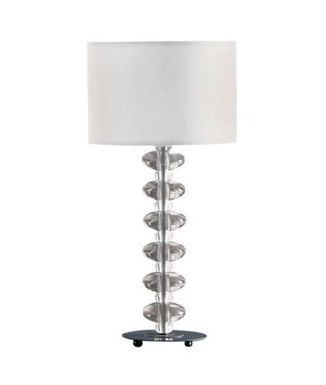 iShopping - Premier Home Bobble White Fabric Shade Table Lamp (2500789)