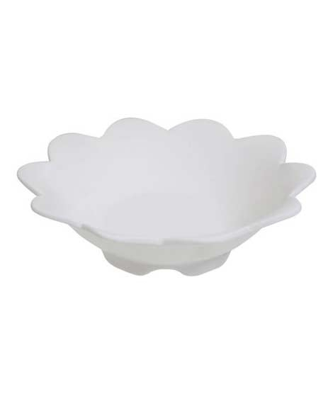 iShopping - Premier Home Flower Shaped Fruit Bowl White (0722280)