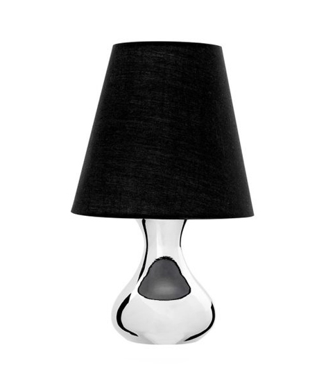iShopping - Premier Home Nell Black Fabric Shade Table Lamp (2502000)