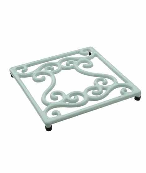 iShopping - Premier Home Pale Blue Cast Iron Trivet (812125)