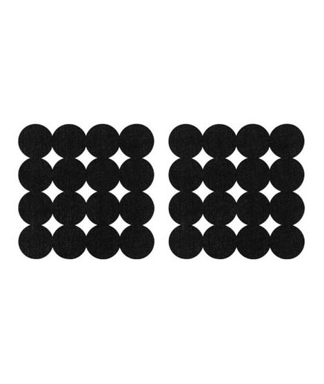 iShopping - Premier Home Placemats Circle Design Black - Set of 2 (1203551)