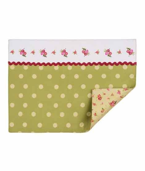 iShopping - Premier Home Rose Cottage Green Placemats Set Of 4 (5100120)